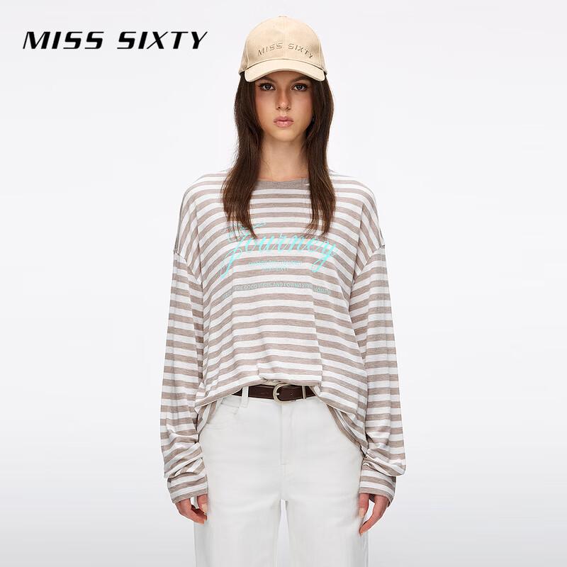 MISS SIXTY Women's Wool Blend Long Sleeve T-Shirt