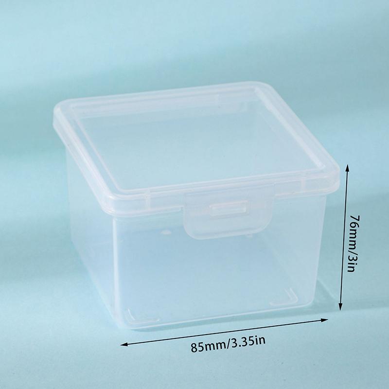 Многоцелевой ящик для хранения Прямоугольная форма Пластиковый контейнер для хранения с крышкой Прозрачный контейнер для мелочей Хранение украшений Повязка на голову 449₽
