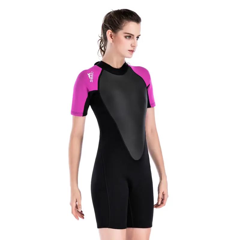 SBART Women s 2mm Short Sleeve One-Piece Wetsuit L