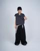 Sio Elastic Waist Stripe Pants [Black]