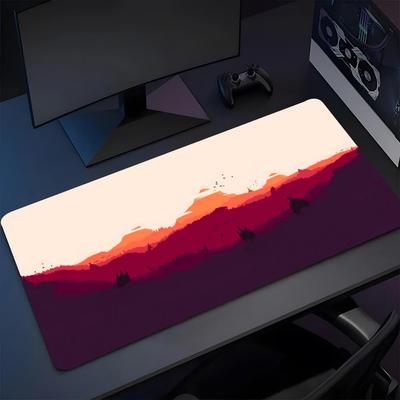Deep Forest Firewatch Large Keyboard Mouse Desk Pad Non-slip Rubber Gaming Suitable for 28-38 Mouse Pad Laptop Carpet 1200x600