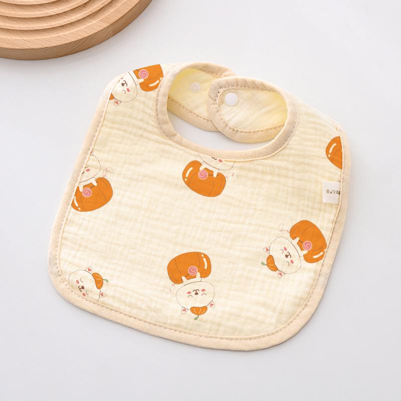 Weiches sechslagiges Baby-Lätzchen aus reiner Baumwolle - Mullwindel für Neugeborene