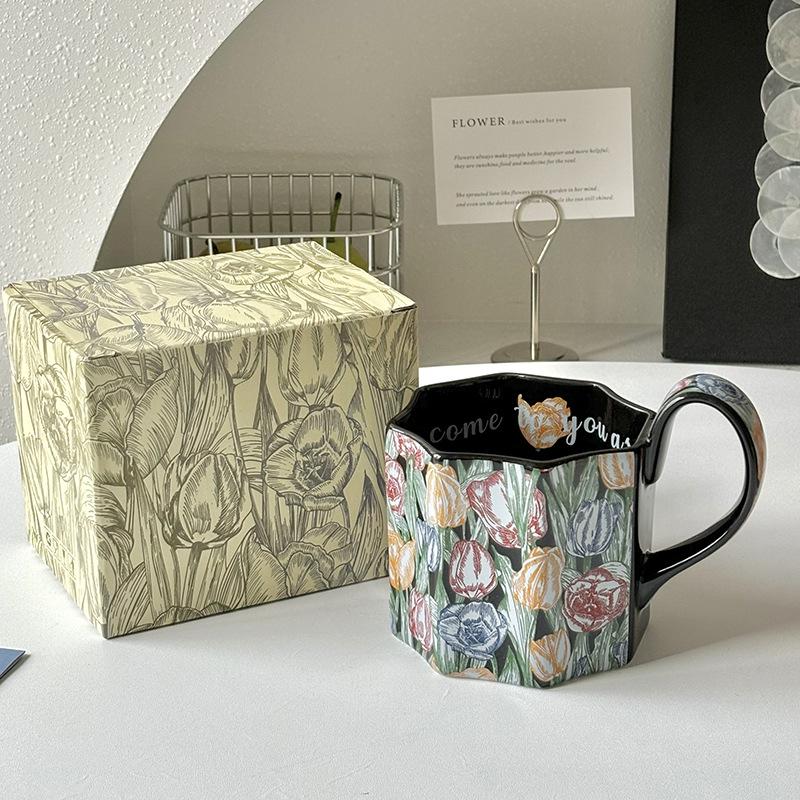 Morris ist voller Blumen in der Stadt, Mark Keramik Wasserbecher Heim Büro hoher Wert handbemalte Kaffeetasse Souvenir