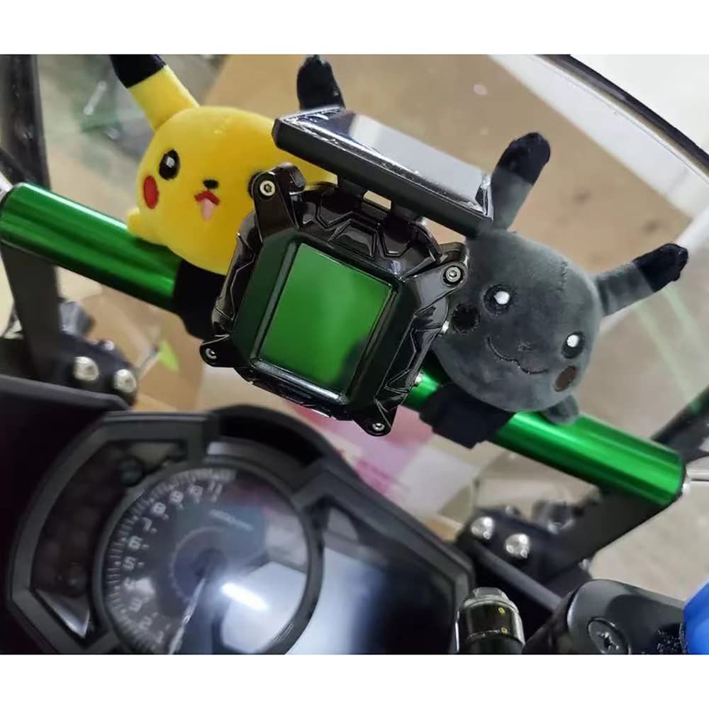 LEDISHUN Motocyklowa Belka Mocująca do Zwiększenia Wysokości Szyby o 20 mm NINJA400/NINJA250, Uchwyt Wielofunkcyjny, (Zielony)