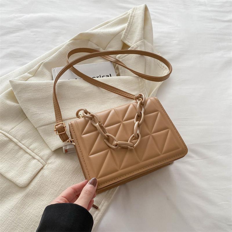 Elegant Simple Casual Crossbody Bag For Women 2024 Spring New Vintage Style