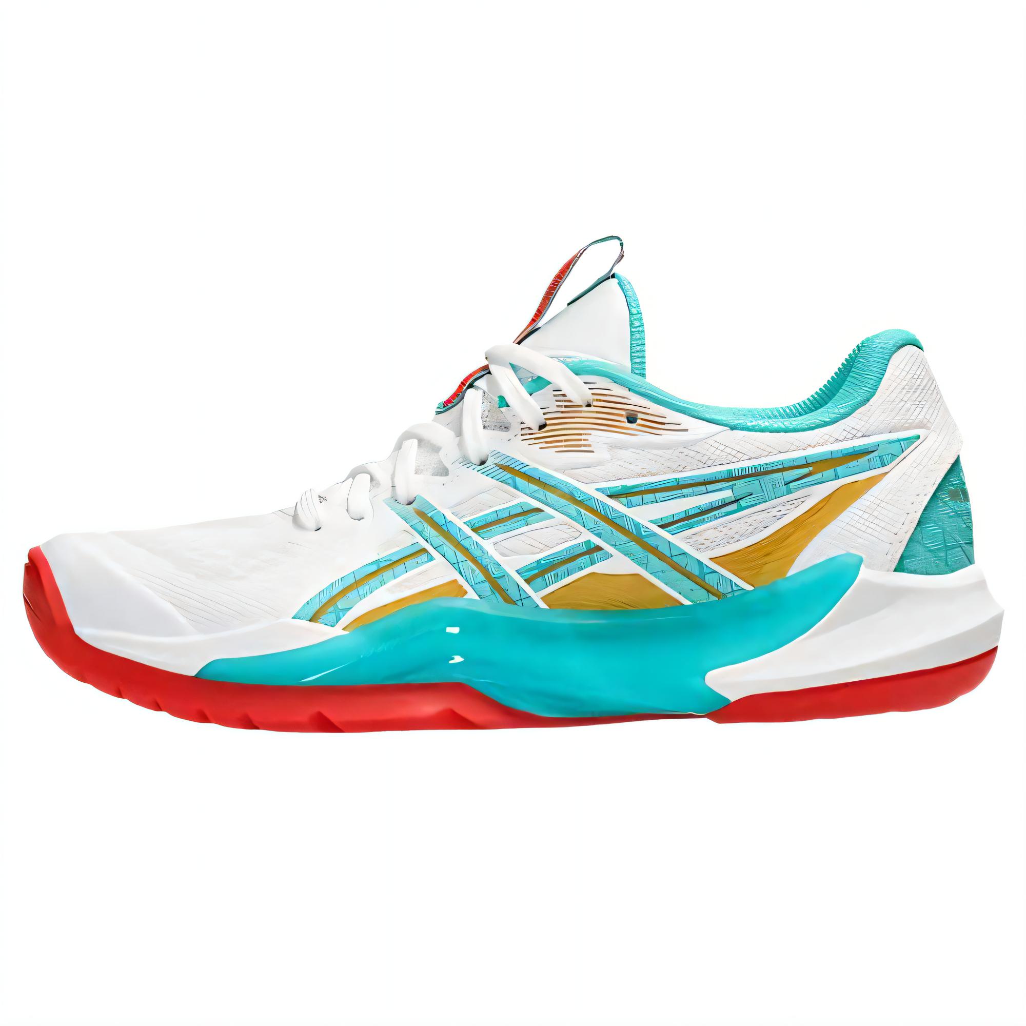 

new Asics POWERBREAK FF Low Top Training Shoes Women s White Green 38