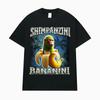 T-shirt Chimpanzini Bananini Cervello Marcio Italiano Scimmia Meme Divertente T-shirt Uomo Donna Moda Stile Umoristico T-shirt a Maniche Corte Top