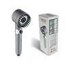 Pressurized Handheld Shower Set with Filtered Spray & Massage Nozzle in Gun Grey