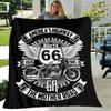 1pc Blanket U.S. Route 66(0) Print Design, Lightweight Blanket for Sofa, Bed- Soft &Warm, Gift for All Seasons like Christmas, Halloween