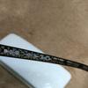 Used COACH CHARLOTTE (769AF) BLACK 001 Sunglasses Signature Pattern