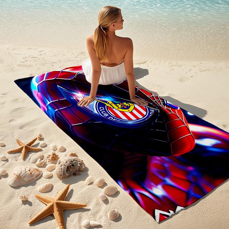 1pc Spiderman Shakti Emblem Cartoon Quick Dry Microfiber Bath Towel for Swimming Surfing Camping Unisex Holiday. SJT7201140