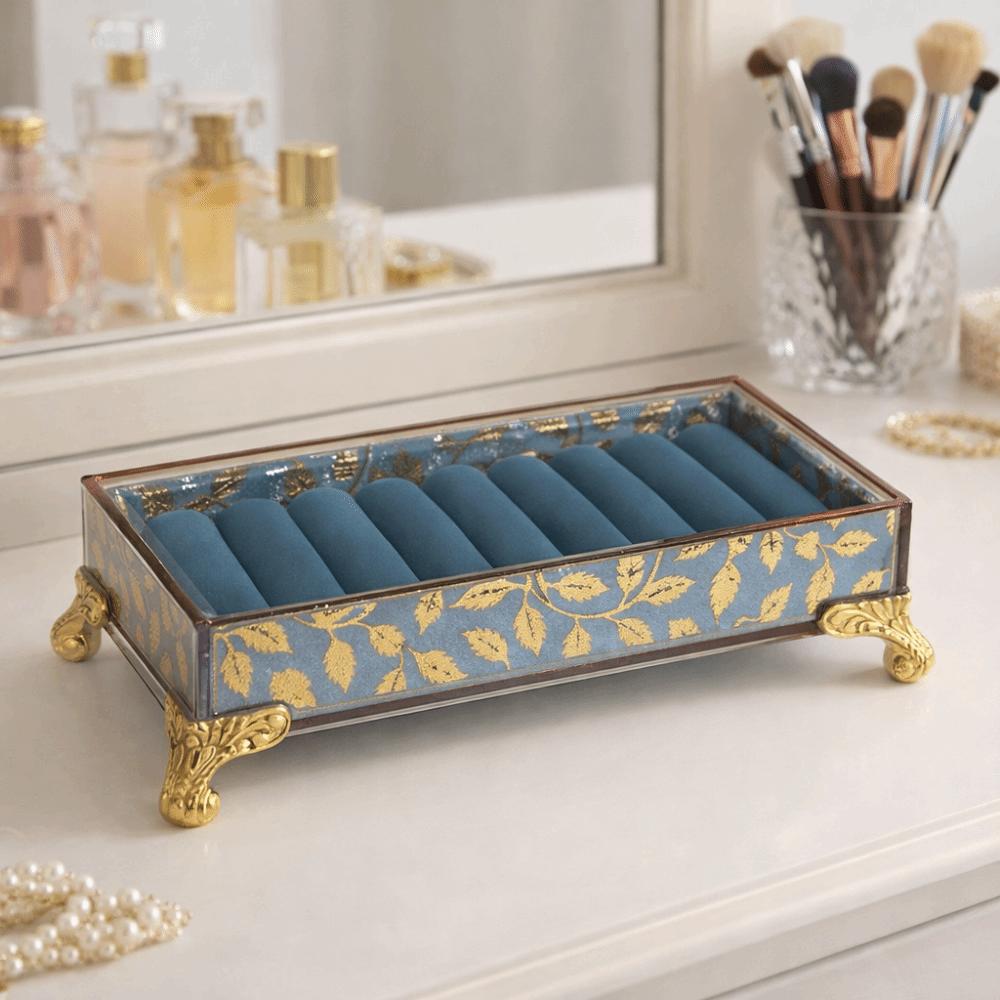 Durable Jewelry Display Stand Smooth Jewelry Tray Holder Luxury Trinket Box Craft Show