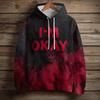 Women's Fashion Long Sleeve Pullover Halloween Print Hooded Pocket Sweatshirt