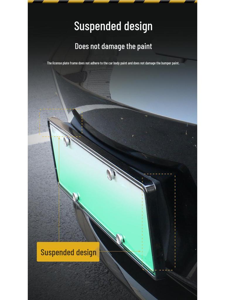 Tesla Model Y Full-Edge Floating License Plate Frame Accessories