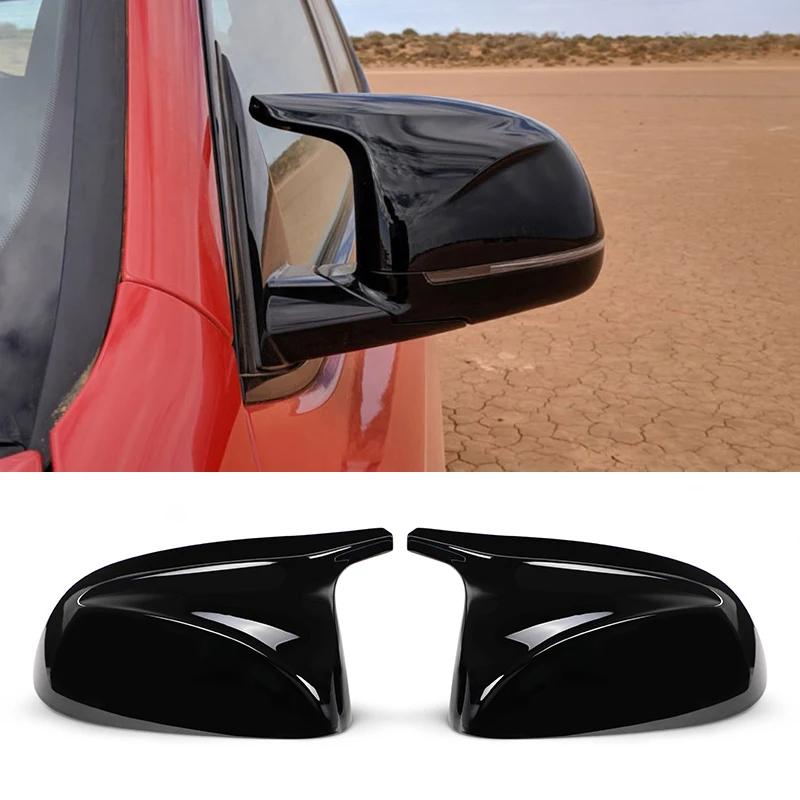 Carbon Fiber Car Rearview Mirror Caps for BMW X3 X4 X5 G01 G08 G02 G05 2019 2020 Non X3M X4M Side Mirror Covers Caps Gloss Black
