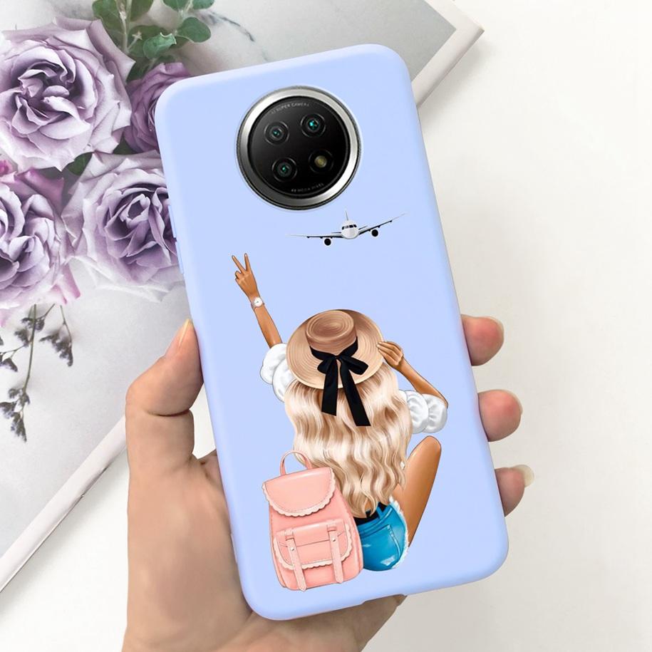 For Xiaomi Redmi Note 9T Note 9 5G Case Fashion Flower Shockproof Silicone Soft Matte Phone Cover For Xiomi Redmi Note 9T Fundas