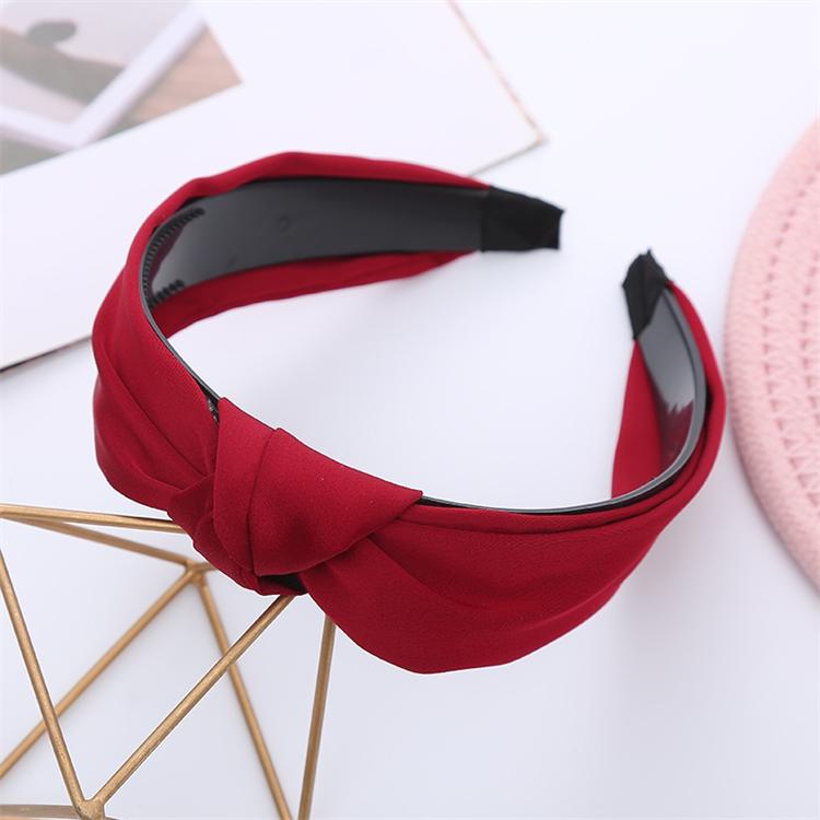Girls and Ladies Fabric Knotted Hair Band Solid Color Sweet Headband Wholesale Simple Head Hoop Minimalist Modern 10 Colors