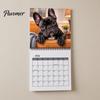 Geschenk für Tierliebhaber 2027 Französische Bulldoggen Wandkalender, Jan.2027 - Dez.2027 12 Monatsplaner, Niedliches Bulldoggen-Thema Planer Hunde Hängekalender Zuhause