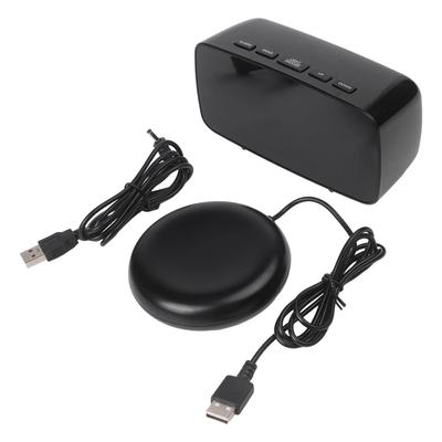Digital Desk Clock with USB Charging Adjustable Brightness Snooze Function and Vibration Alarm for Heavy Sleepers