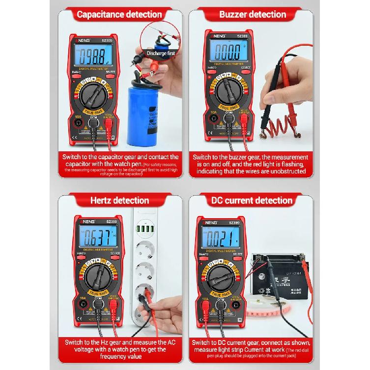 ANENG SZ309 Smart Multimeter 1999 Count Voltage Meter Multimetro Easy To Cary Tools Digital Professional High Precision AC/DC