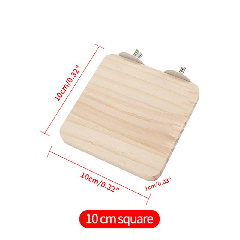 1Pc Pet Bird Parrot Wood Platform Stand Rack Toy Hamster Branch Toys 4 Sizes Station The Hamster Parrot Stands On The Board