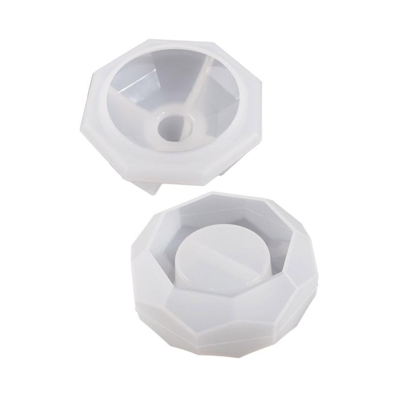 DIY Silikon Kerzenhalter Form Handgemachte Sechseckige Abschnitt Leuchter Form für Tee Wachs Tasse für Segen Zeremonie