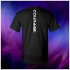 Courage Workout Inspirational Minimalist Unisex Adult Top T-shirt