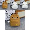 Cartoon Bear Backpack For Girls With Breathable Nylon And Air Cushion Straps For Daily Use