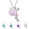 Women Necklace Frog Faux Gem Jewelry Lightweight All Match Long Lasting