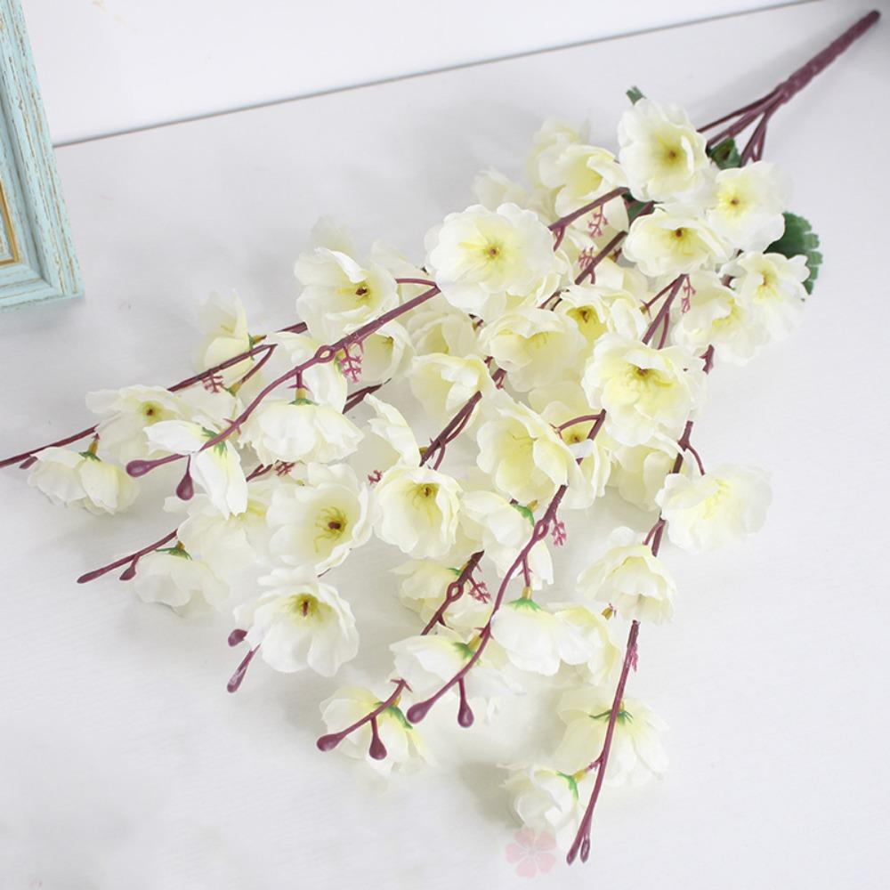 Floral Arrangement Lifelike Peach Blossom 7 Branches Home Decorations  Party Decor Supplies