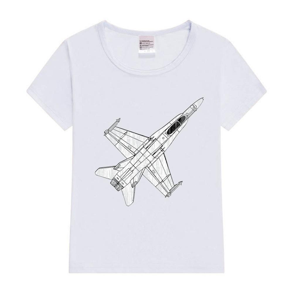F 18 Hornet Jet Fighter Tshirt Unisex Unisex Military Airplane Graphic Summer Casual Short Sleeve Tops