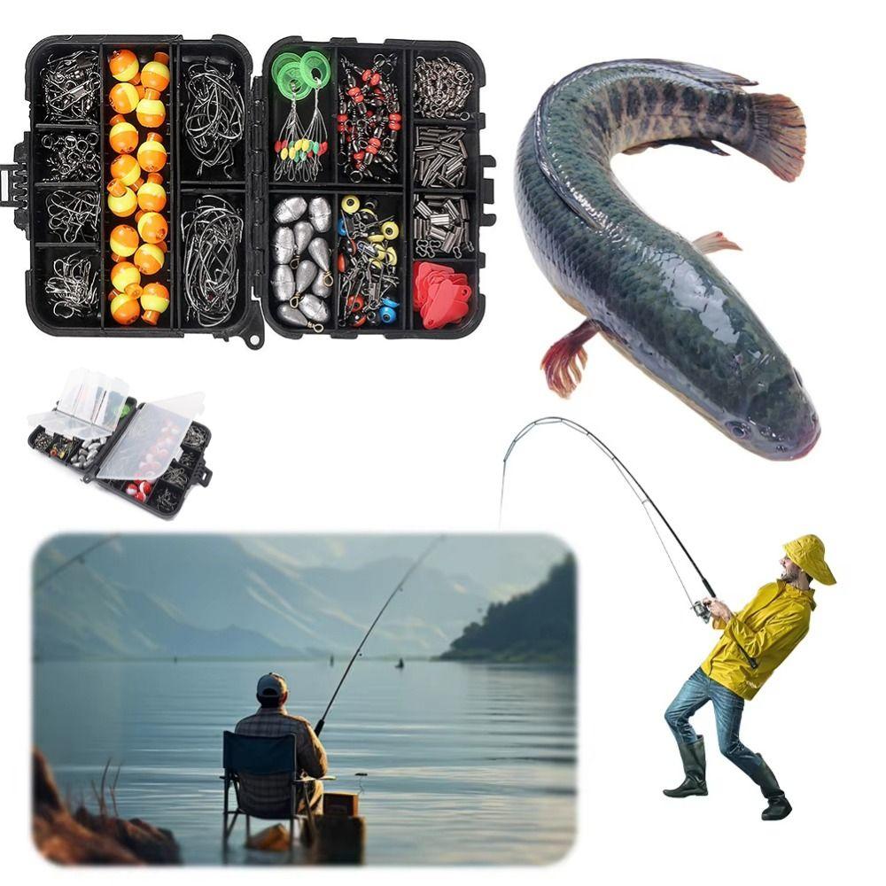 Crank Hooks Fishing Tackle Kit Carp Fishing Lure Bait Set Fishing Parts Kit  Fishing Accessories