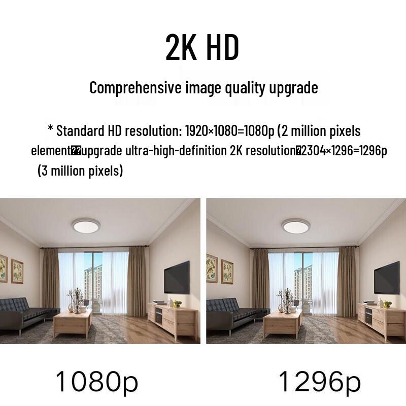

Xiaomi Smart 2K 3MP Pan-Tilt Home Security Camera (CN version)