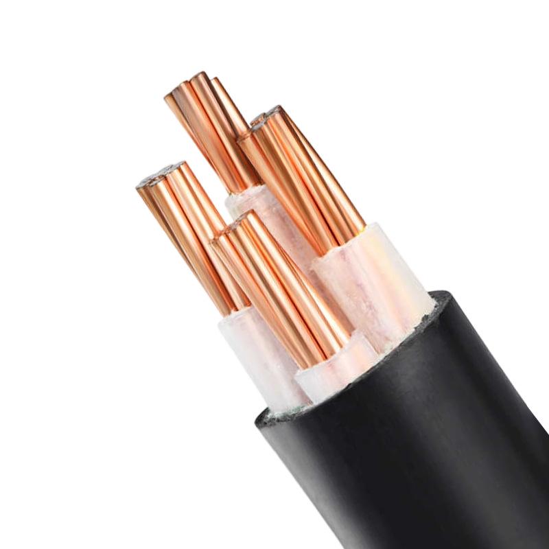 Jinlianyu Flame Retardant Low Smoke Halogen-Free Power Cable, 3+1 Core, 4+1 Core, for Industrial Distribution (10/25/50).