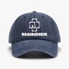1pc'NNM' Vintage Sporty Unisex Baseball Cap - Breathable Washed, Adjustable Curved Brim & Pattern Print for Outdoor