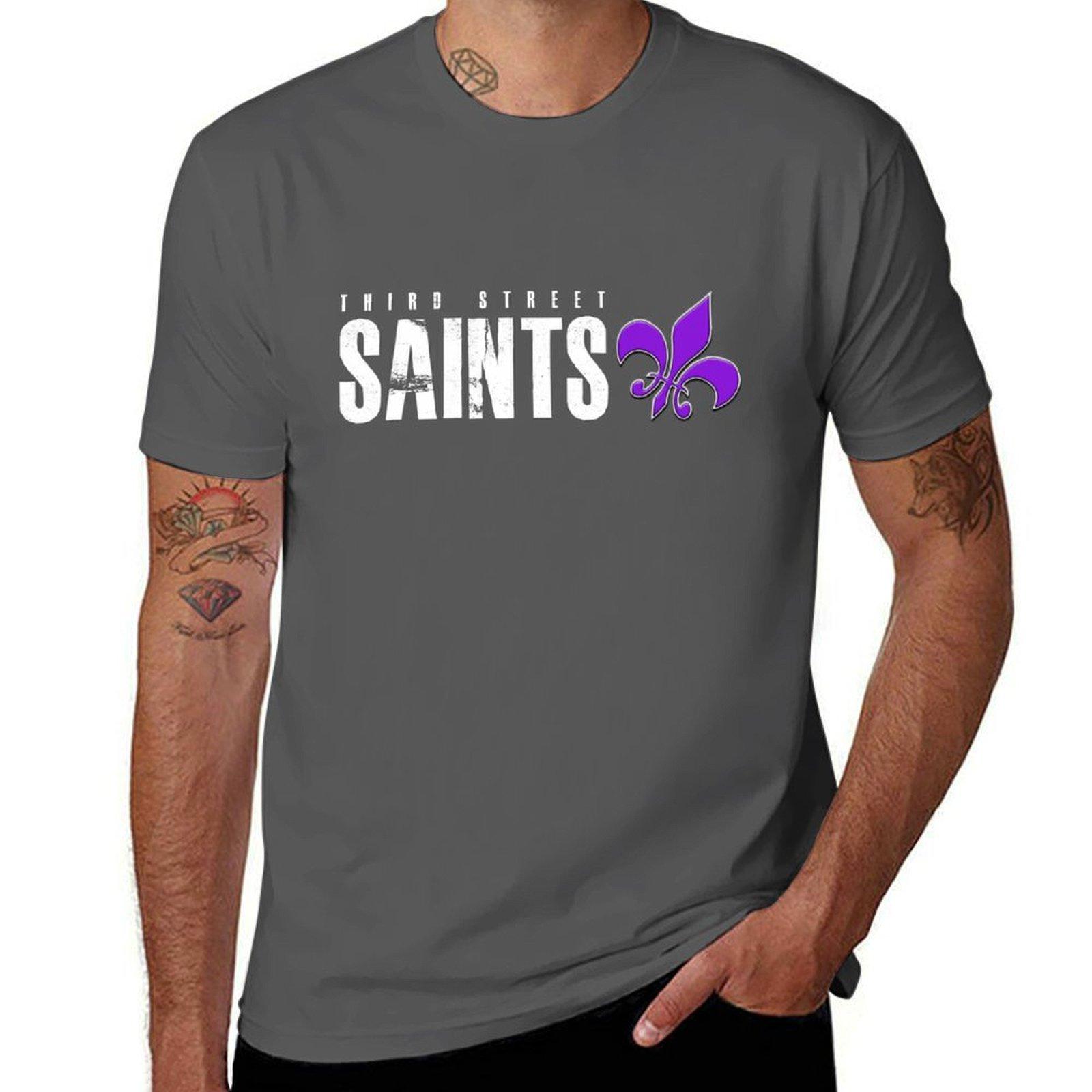 

Third Street Saints T-Shirt man t shirt heavy cotton man t shirt summer t shirt man cotton T-Shirt 4XL