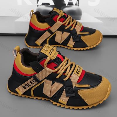 Fashion Men's Sneakers Fashion Tennis Skateboard Running Sports Shoes Designer Luxury Platform Outdoor Casual Shoes PU Leather Hiking