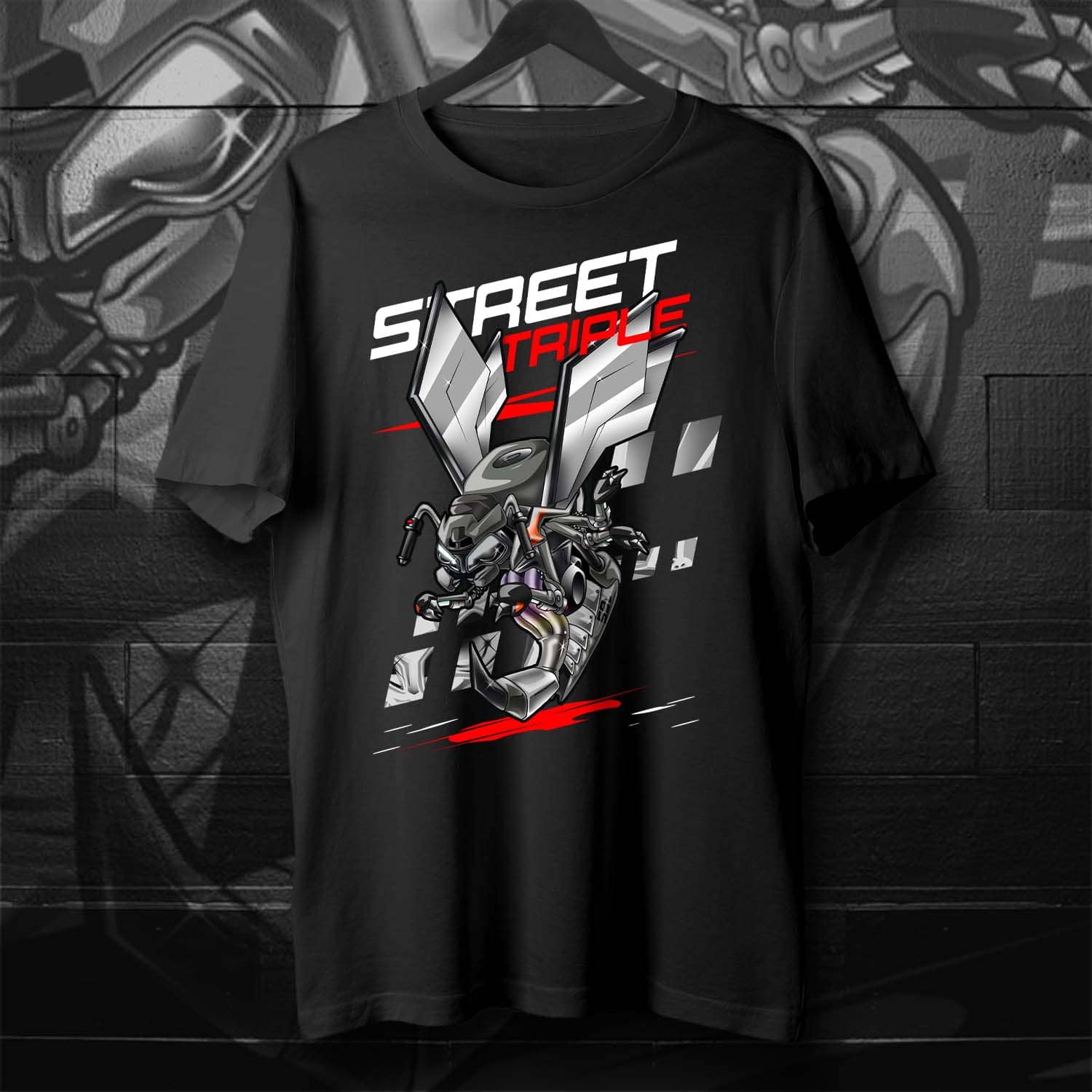 

Classic Motorcycle Street Triple 765 R/RS Wasp Inspiration T-Shirt 100% Cotton O-Neck Summer Short Sleeve Casual Mens T-shirt 4XL