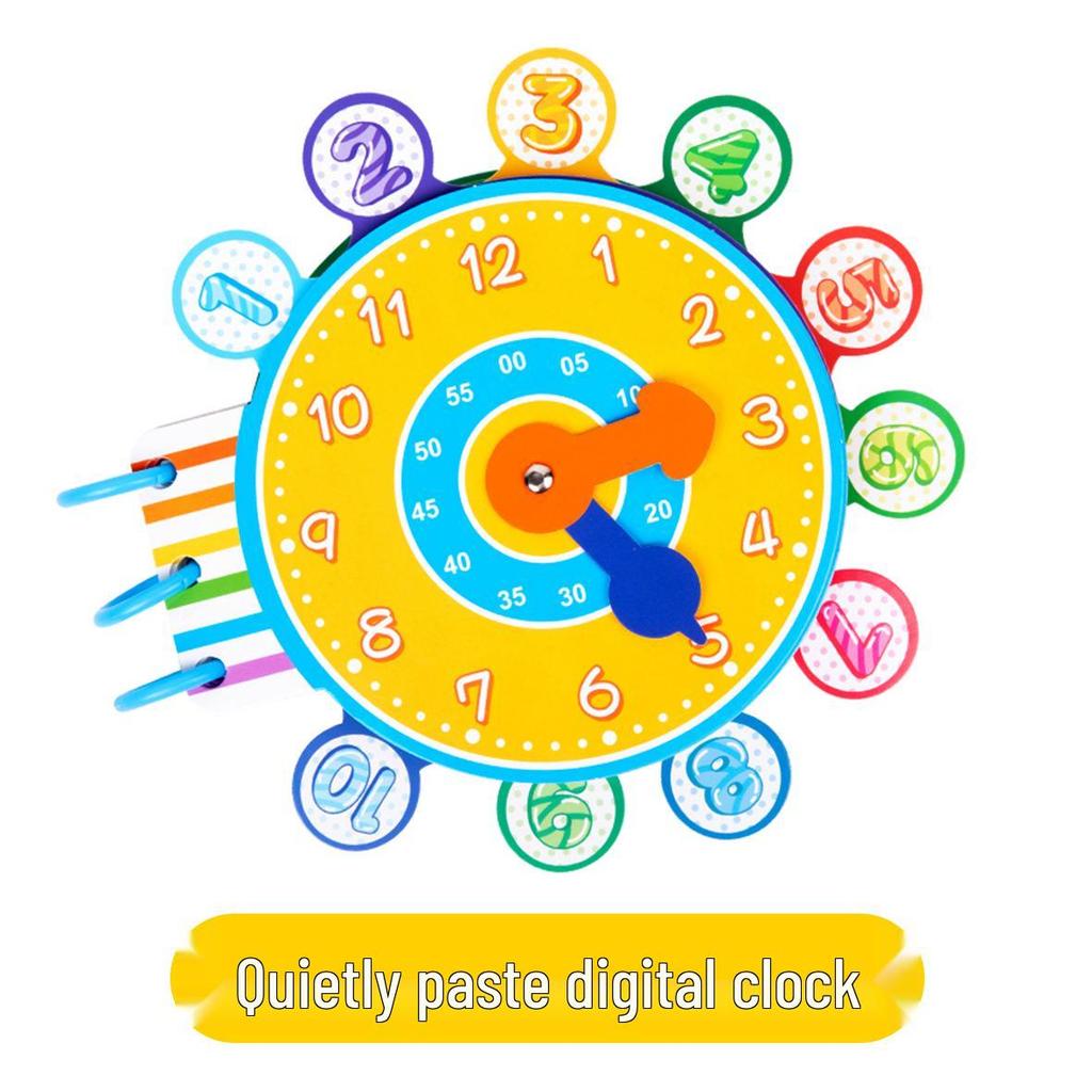 Children's Educational Velcro Clock Toy – Enhances Thinking, Hands-on Skills & Parent-Child Interaction