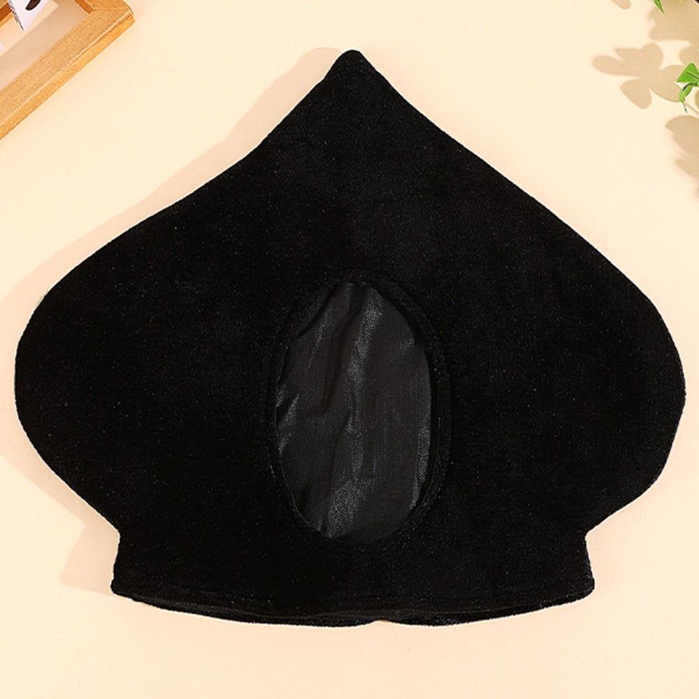 Měkký Halloweenský Klobouk Pohodlná Dekorativní Černá Pokrývka Hlavy Teplý Klobouk Eso Pikové Děti