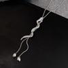 Elegant Long Snake Chain Necklace: Luxe Autumn/Winter Fashion Accessory for Women