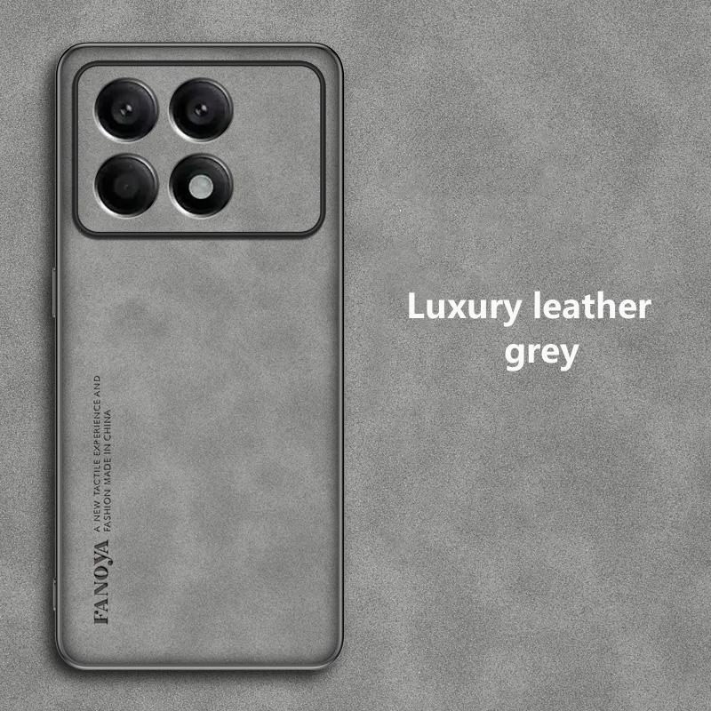 Case For POCO X6 Pro 5G Case Luxury Leather Back Cover For Xiaomi POCO X6Pro 5G Comfort Phone Shell Silicone Protection Bumper