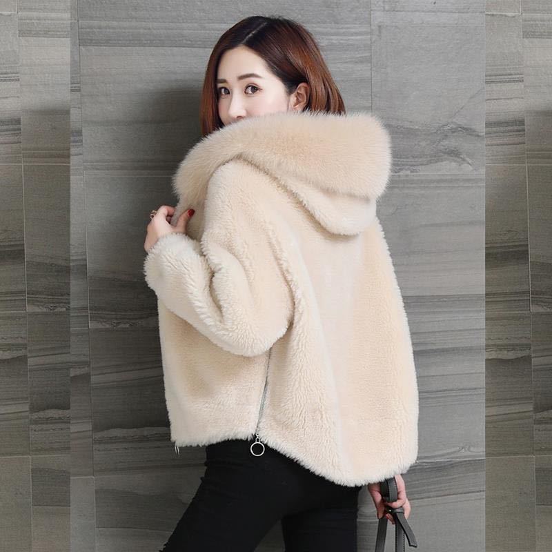 Womens Long Sleeve Mid-long Faux Fur Collar Coat Winter Jacket Overcoat