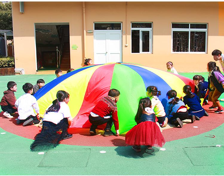 Rainbow Parachute for Kids: Early Education Game & Sensory Training Equipment for Outdoor Activities and Team Building