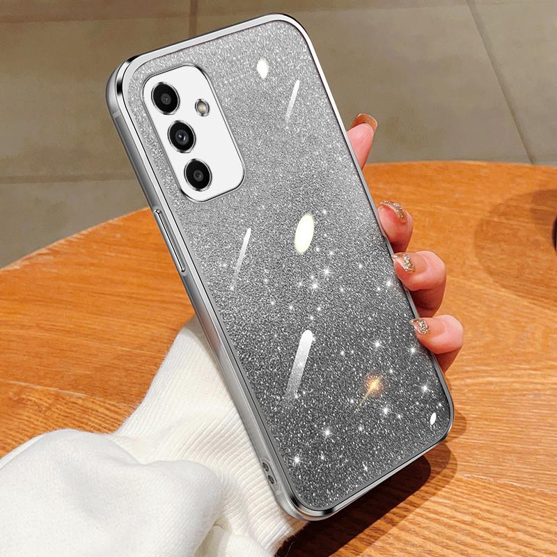 A04E A12 5G Luxury Glitter Silicone Case For Samsung galaxy A15 54 A25 34 A35 A55 A05s A14 16 A53 A52 Shockproof Back Cover Case