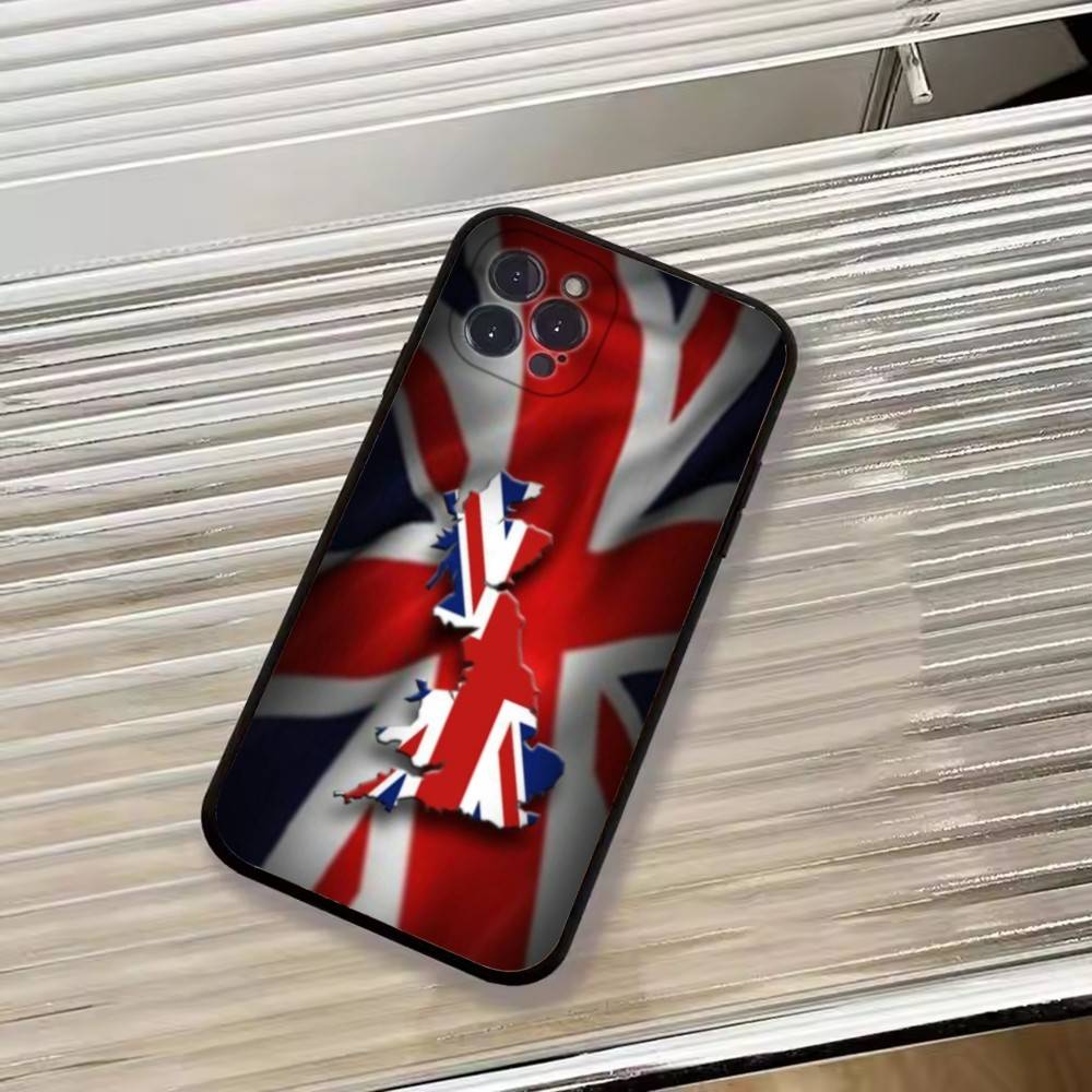 

England F-Flag Football competitions cheer Phone Case For iPhone 17,16,15,14,13,12,11 Plus,Pro Max,XS,Soft Silicone Black Cover iPhone16