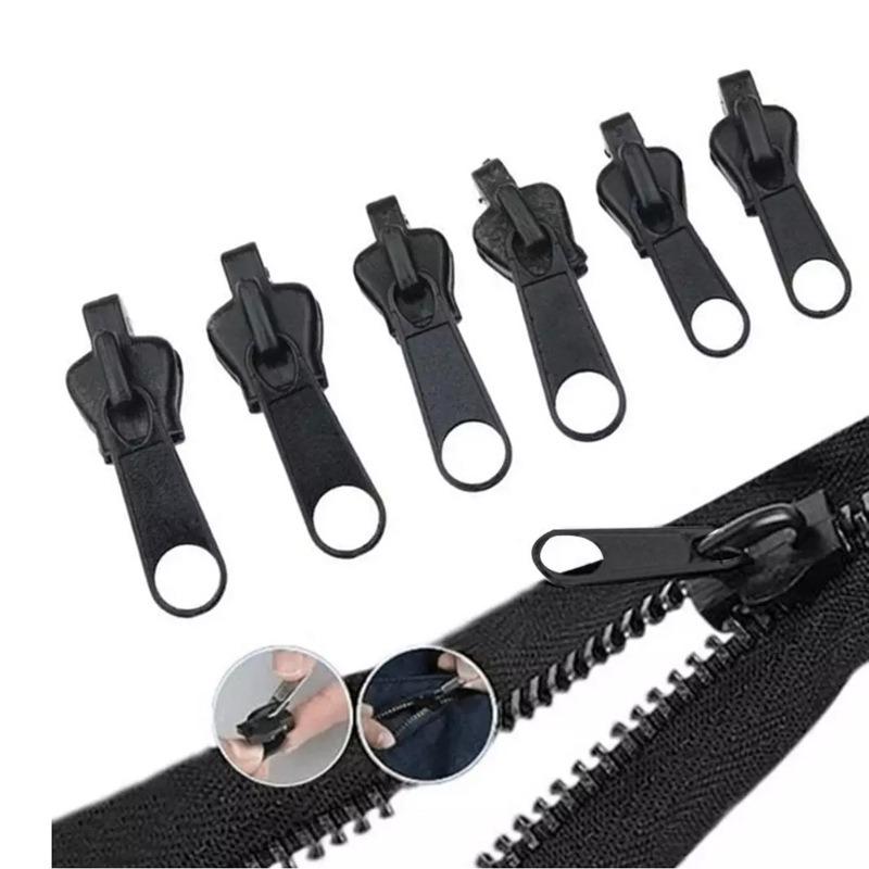 6Pcs Black Universal Instant Fix Repair Kit Replacement Zip Slider Teeth Design Arts, Crafts and Sewing