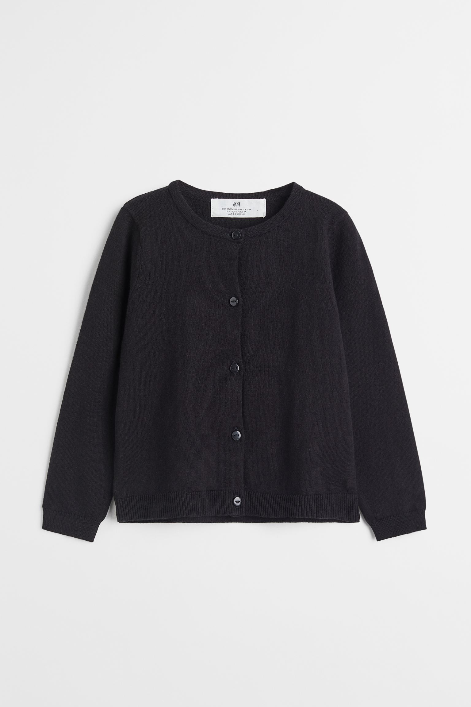 

Fine-knit cotton cardigan