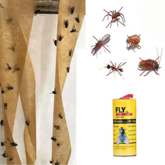 4 role Lepidlo proti hmyzu Papírový lapač much