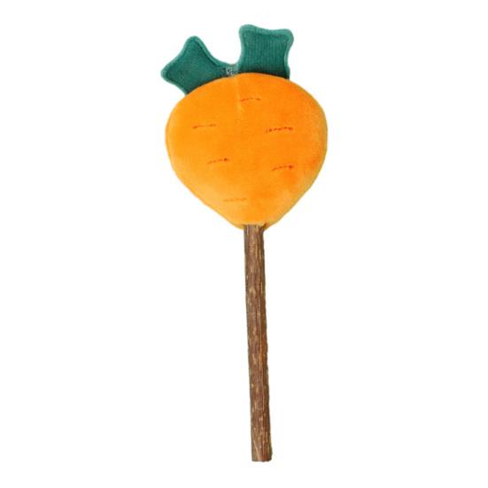 

Natural Cat Chew Stick Silver Vine Kitten Teething Toy Plush Fruit Carrot Set